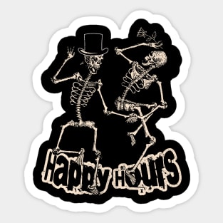 Happy Hours Skeleton Dance Sticker
